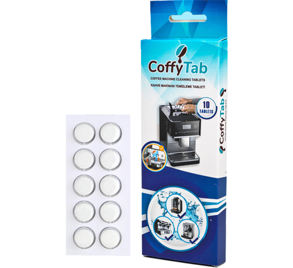 Coffytab Kahve Makinesi Temizleme Tableti 10 Adet (20 gr.)