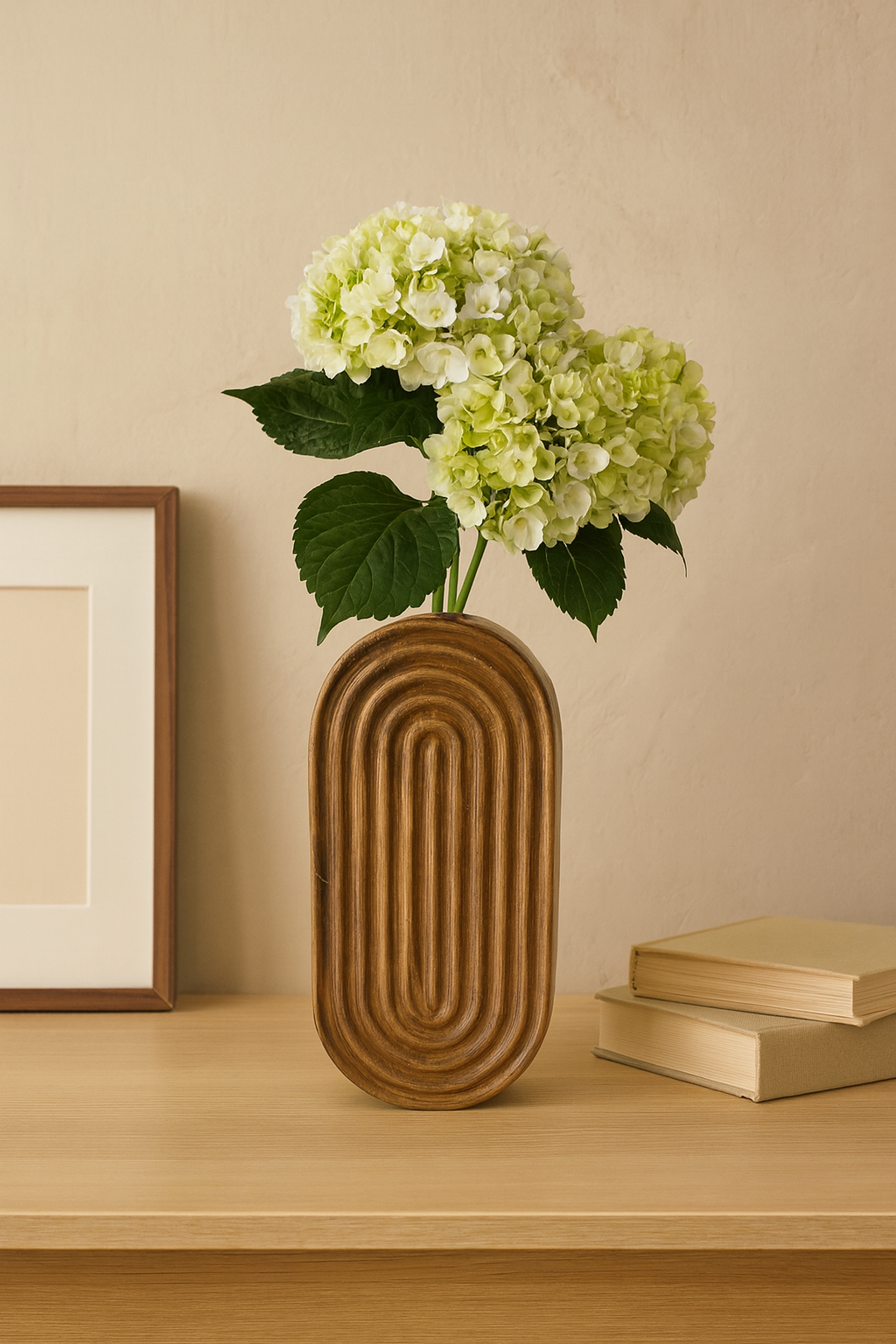 Seramik Gökküşağı Vazo Kahverengi 29x14,5 cm