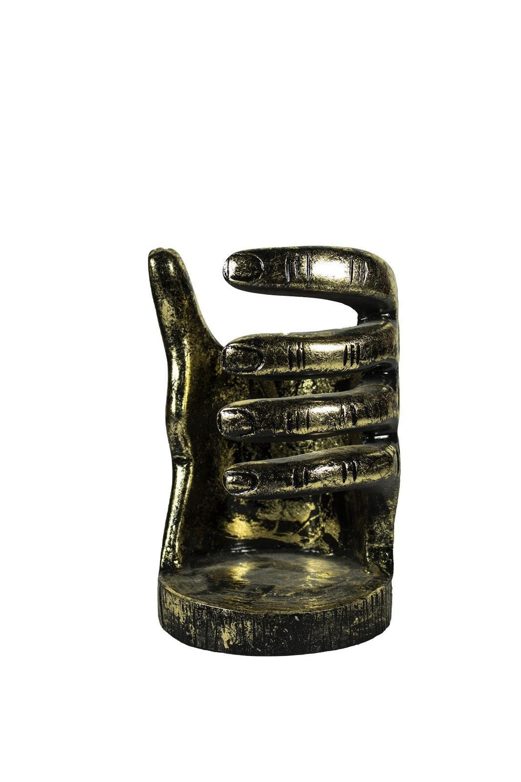 El Dekoratif Şişelik 14x20 cm – Polyester Şişe Tutucu Eskitme Siyah Renk